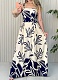 Women's Resort Print Casual Sleeveless A-Line Dress