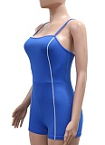Fashion Sexy Solid Color Tight Suspender Jumpsuit