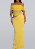 Fashionable Women'S Clothing, Sexy Tube Top, Hip-Wrapped See-Through Dress
