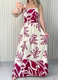 Women's Resort Print Casual Sleeveless A-Line Dress