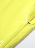 New Women'S Fashion Sexy Sleeveless U-Neck Slim Zipper Dress