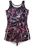 Sexy Tight Printed Vest Shorts Two Piece Suit For Women