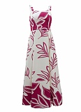 Women's Resort Print Casual Sleeveless A-Line Dress