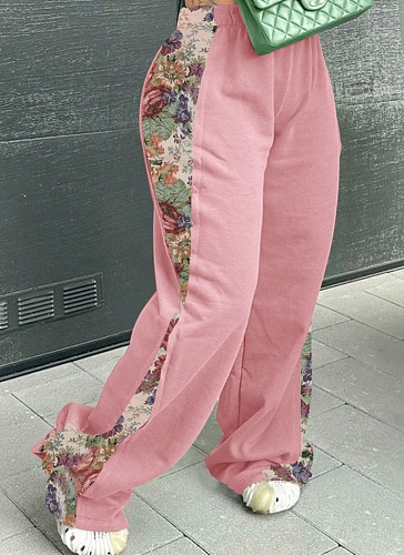 New Casual Women'S Patchwork Loose Trousers