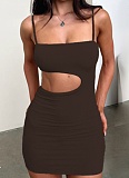 Summer New Suspender Hollow Sexy Hip Dress