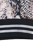 Summer Snake Print Ribbed Cardigan + Shorts Casual Two-Piece Set