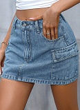 Street Fashion Hip-hugging Denim Skirt