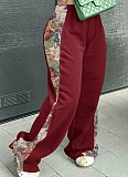 New Casual Women'S Patchwork Loose Trousers