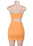 Summer New Suspender Hollow Sexy Hip Dress
