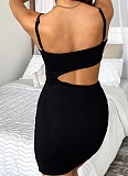 Summer New Suspender Hollow Sexy Hip Dress