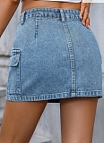 Street Fashion Hip-hugging Denim Skirt