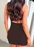 Summer New Suspender Hollow Sexy Hip Dress