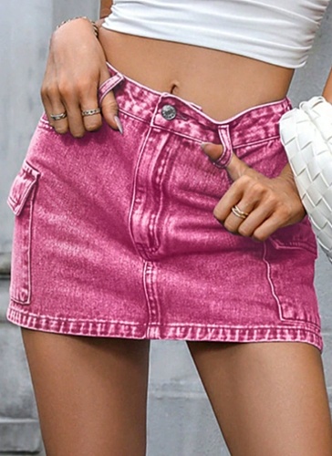 Street Fashion Hip-hugging Denim Skirt