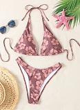 Printed Low-Rise Sexy Two-Piece Bikini Swimsuit