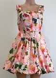 Summer Sleeveless Printed Suspender Princess Bubble Short Dress