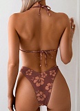 Printed Low-Rise Sexy Two-Piece Bikini Swimsuit