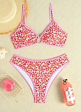 Floral Print Briefs Sexy Bikini Swimsuit Set