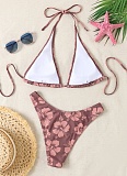 Printed Low-Rise Sexy Two-Piece Bikini Swimsuit