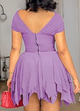 Sexy Tube Top Tight Ruffle Dress