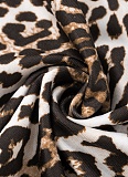 Women'S Leopard Print Vest Hip Skirt Two Piece Suit