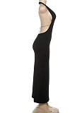 New Women'S Clothing Temperament Sexy Deep V Neck Backless Slim Dress