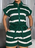Women'S Short-Sleeved Loose Casual Sports Jumpsuit