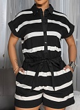 Women'S Short-Sleeved Loose Casual Sports Jumpsuit