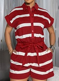 Women'S Short-Sleeved Loose Casual Sports Jumpsuit