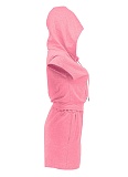 Summer New Style Hooded Pocket Sports Solid Color Casual Two-Piece Suit