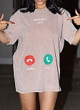 Loose Short-Sleeved Versatile Fashion Dress