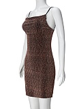 Spring And Summer New Sexy Backless High Elastic Hot Diamond Suspender Dress