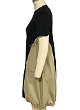 Summer Plus Size Fashionable Patchwork Loose Dress For Women