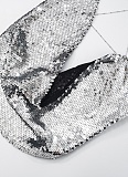 Sexy Hot Girl Sequin Chain Suspender Backless Top