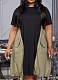 Summer Plus Size Fashionable Patchwork Loose Dress For Women