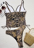New Leopard Print Swimsuit Two Piece Suit For Women