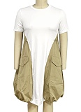 Summer Plus Size Fashionable Patchwork Loose Dress For Women