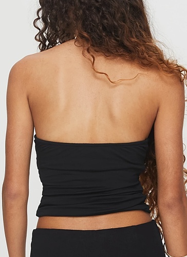 Summer Sexy Fashion Street Solid Color Slim Backless Top