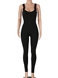New U-Neck Printed Backless Sports Jumpsuit For Women