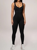 New U-Neck Printed Backless Sports Jumpsuit For Women