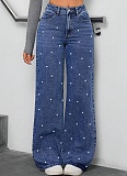 New Pearl Wash High Waist Straight Jeans