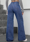 New Pearl Wash High Waist Straight Jeans