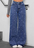 New Pearl Wash High Waist Straight Jeans