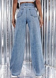 New Pearl Wash High Waist Straight Jeans