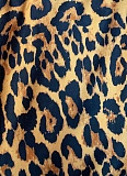 Fashionable Temperament Leopard Print Sexy Hanging Neck Vest Hot Girl Loose Pants Two-Piece Set