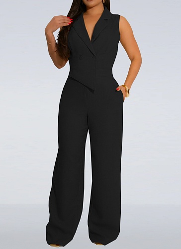 Copy Fashion Sexy Bow Vest Casual Trousers Two-Piece Suit For Women