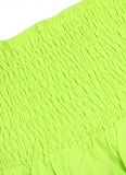 Women'S Tube Top Slim Fit Sexy Ruffled Top