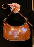Fashion Underarm Women'S Bag 2025 New Retro Messenger Bag One Shoulder Soft Leather Bag