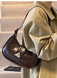 Fashion Underarm Women'S Bag 2025 New Retro Messenger Bag One Shoulder Soft Leather Bag