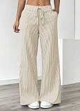 New Striped Casual Versatile Fashion Loose Wide-Leg Trousers