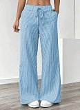 New Striped Casual Versatile Fashion Loose Wide-Leg Trousers
